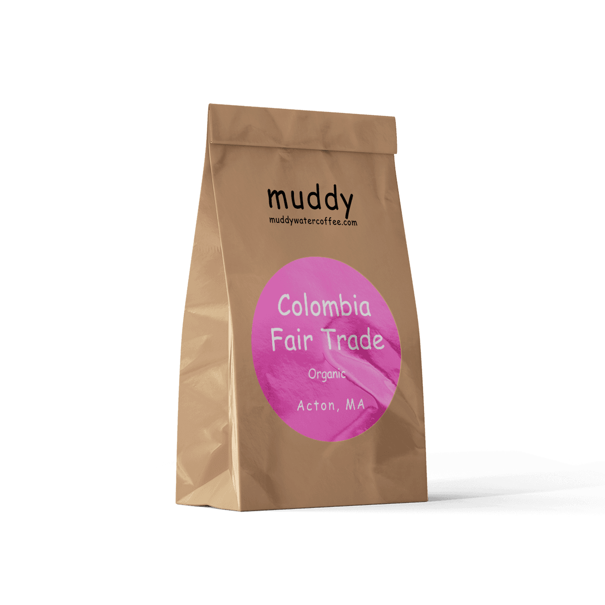 Image of Muddy Water Colombia Fair Trade Organic Coffee – 14oz. Bag