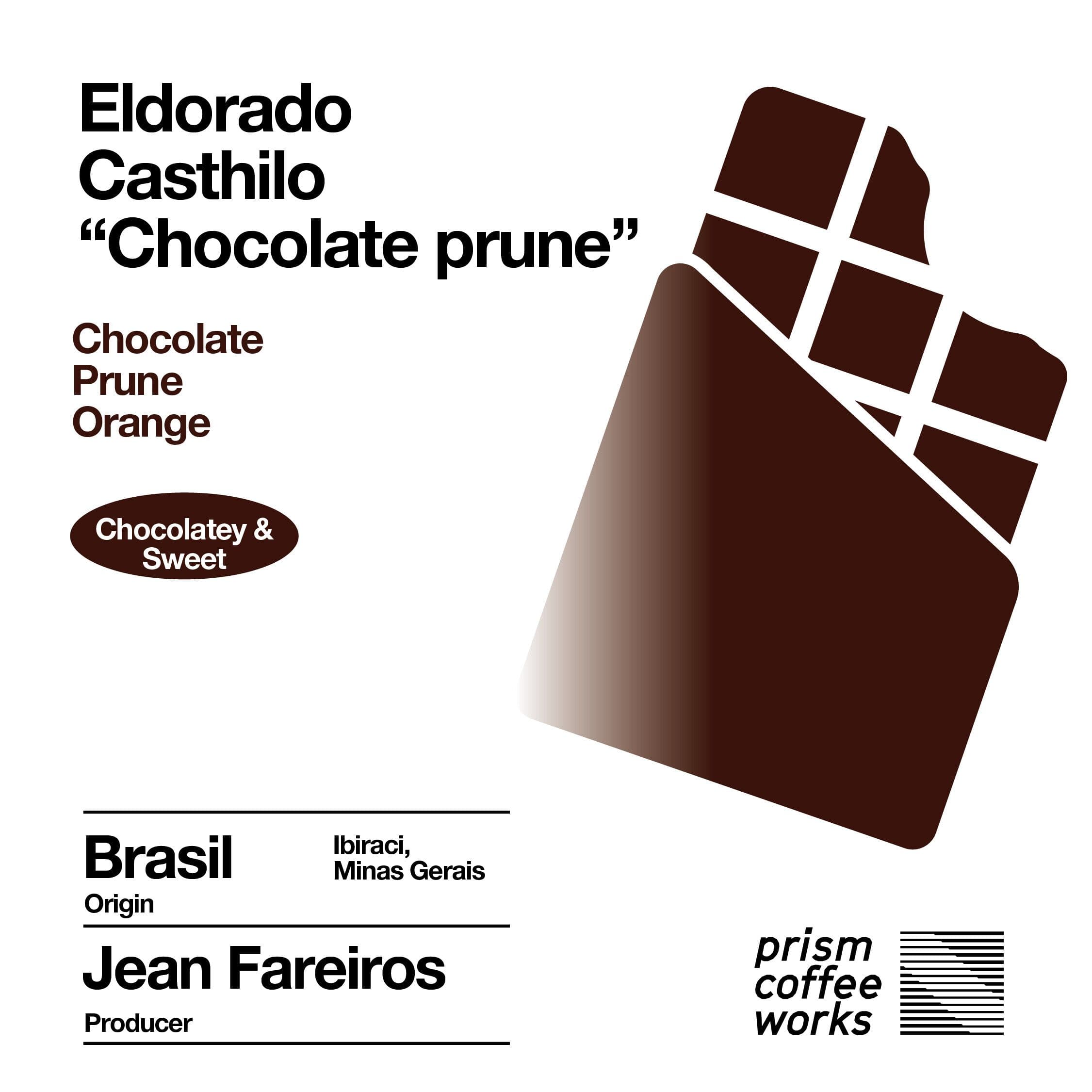 Image of 009 Brazil El Dorado Chocolate Prune Castillo Colombia finca El Diviso Pink bourbon Black honey Anaerobic Natural