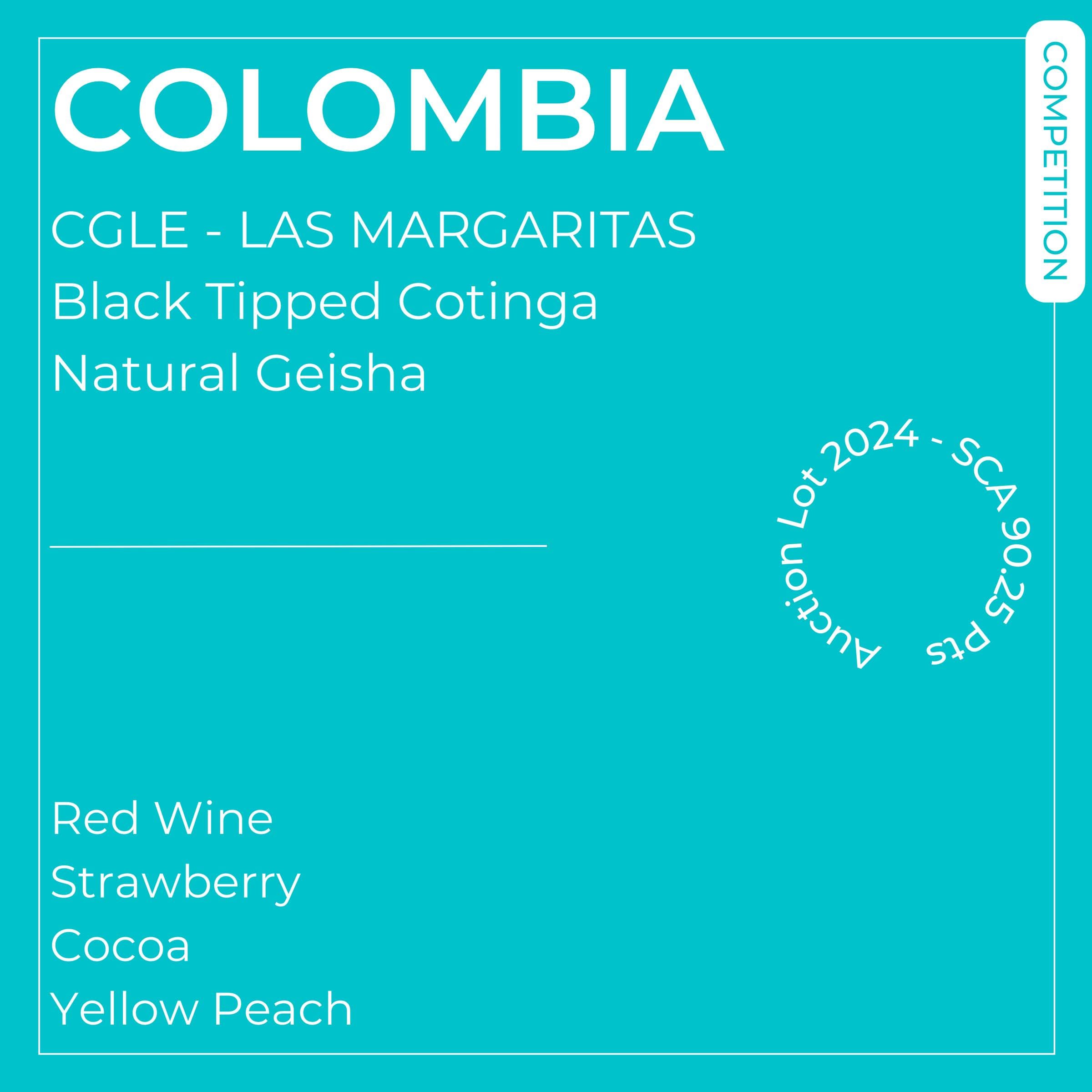 Image of Colombia - CGLE Las Margaritas - Auction Lot - Natural Geisha