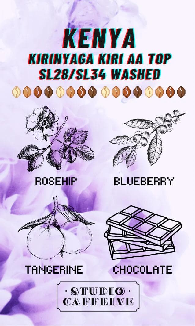 Image of Kenya Kirinyaga Kiri AA Top SL28 SL34 Washed