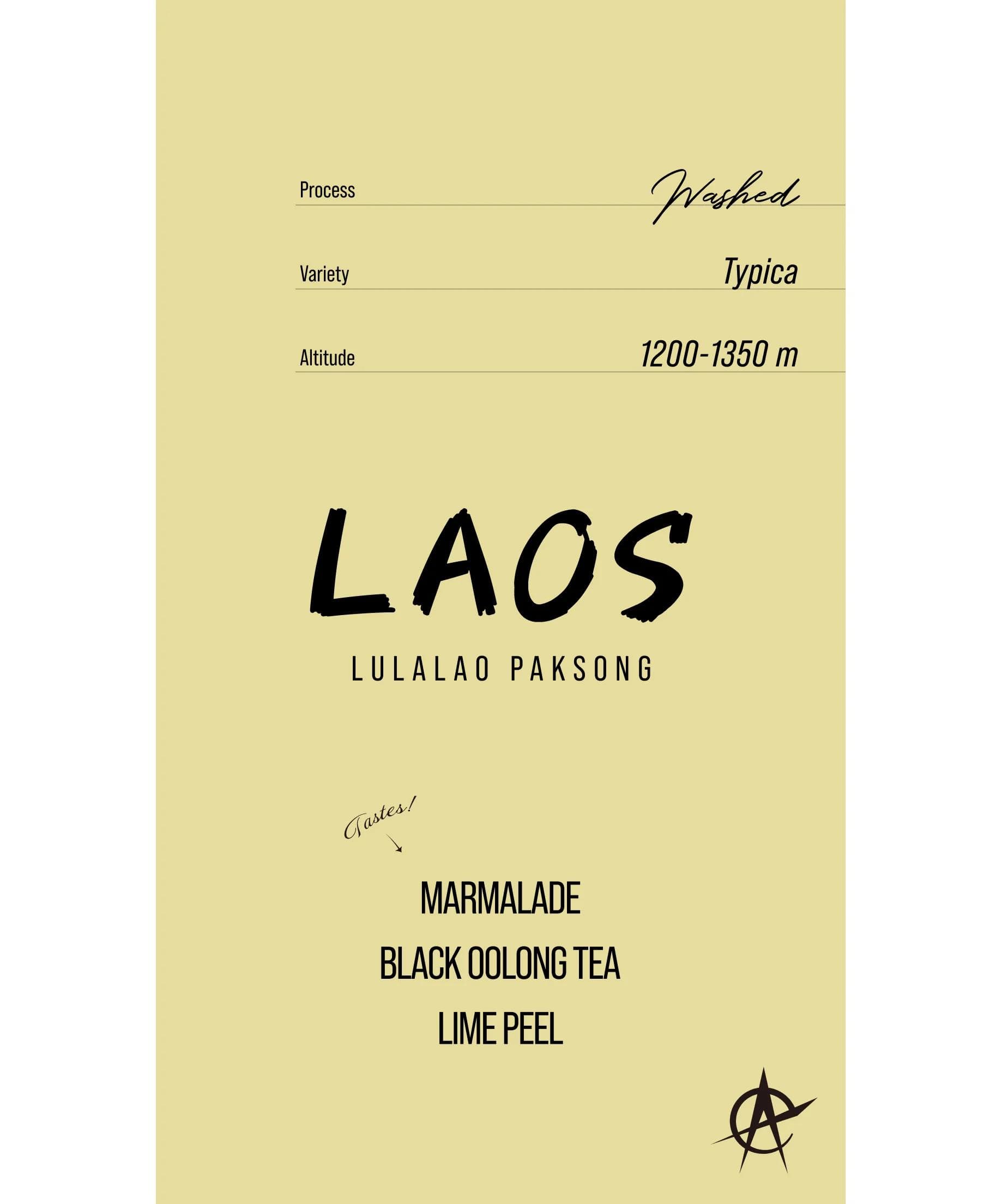 Image of Laos LuLaLao Paksong, Typica - Washed