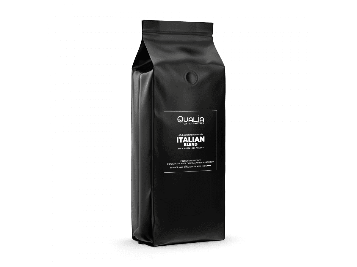 Image of Qualia Italian Blend coffee beans ground - 1