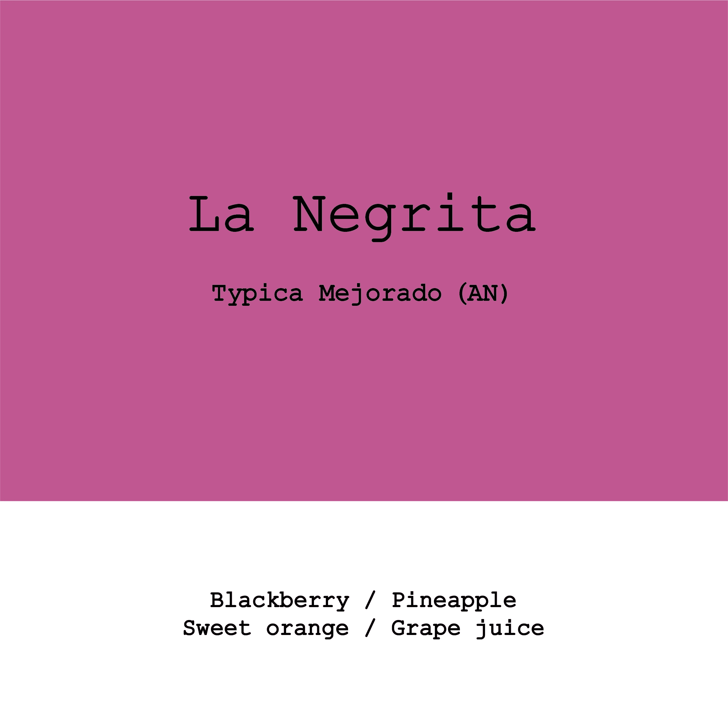 Image of New Crop Colombia La Negrita Typica Mejorado Anaerobic Natural