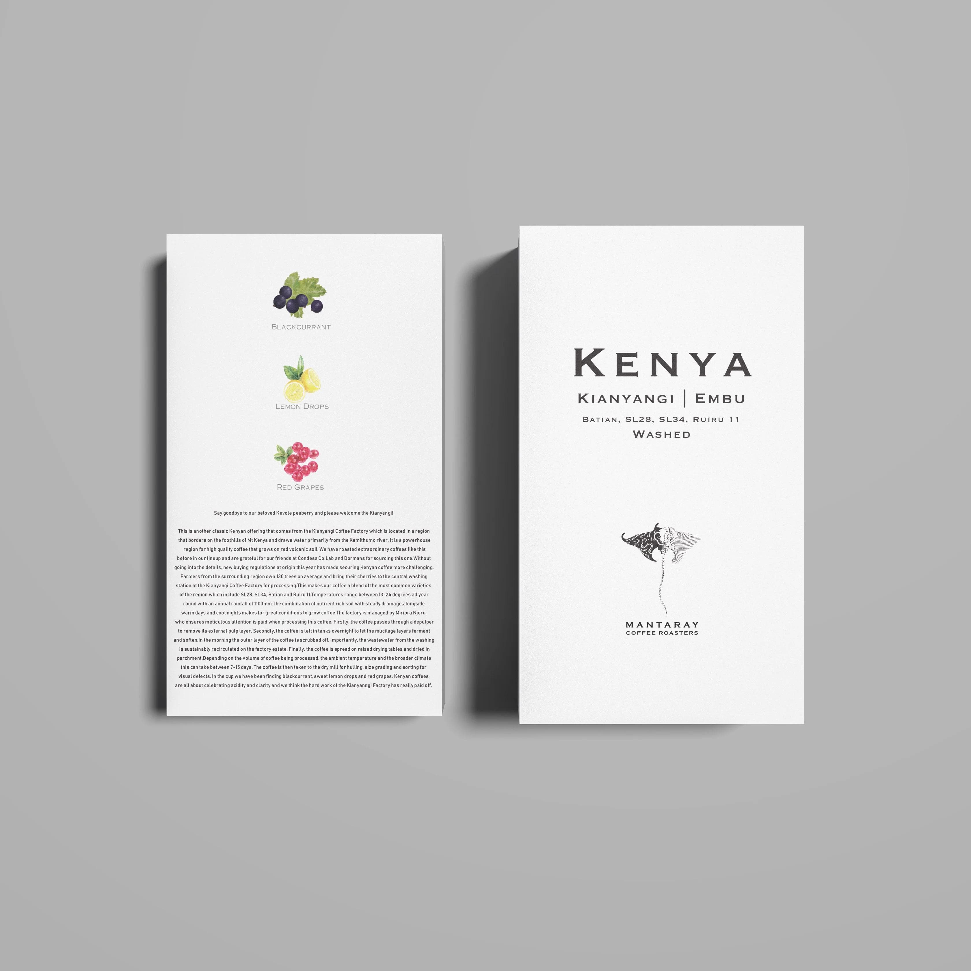 Image of Kenya Kianyangi Embu Washed (Single Origin Filter)