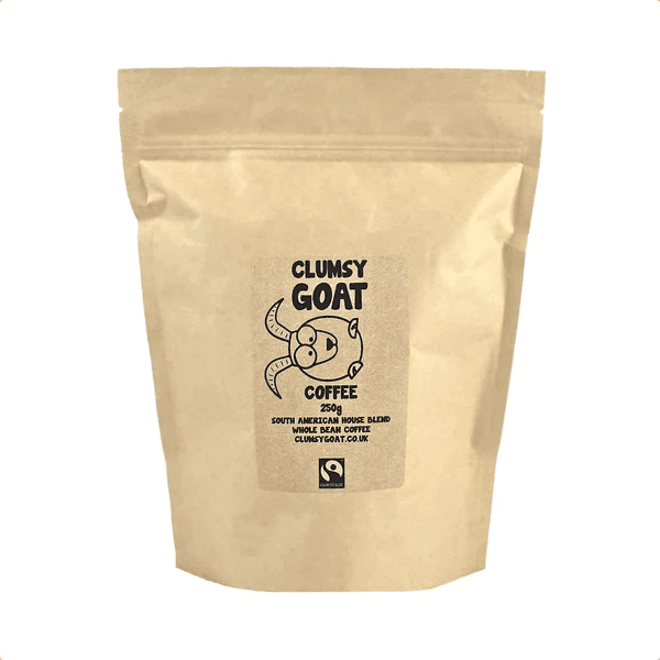 Image of Clumsy Goat Fairtrade South American House Blend Coffee Beans - 100 Arabica