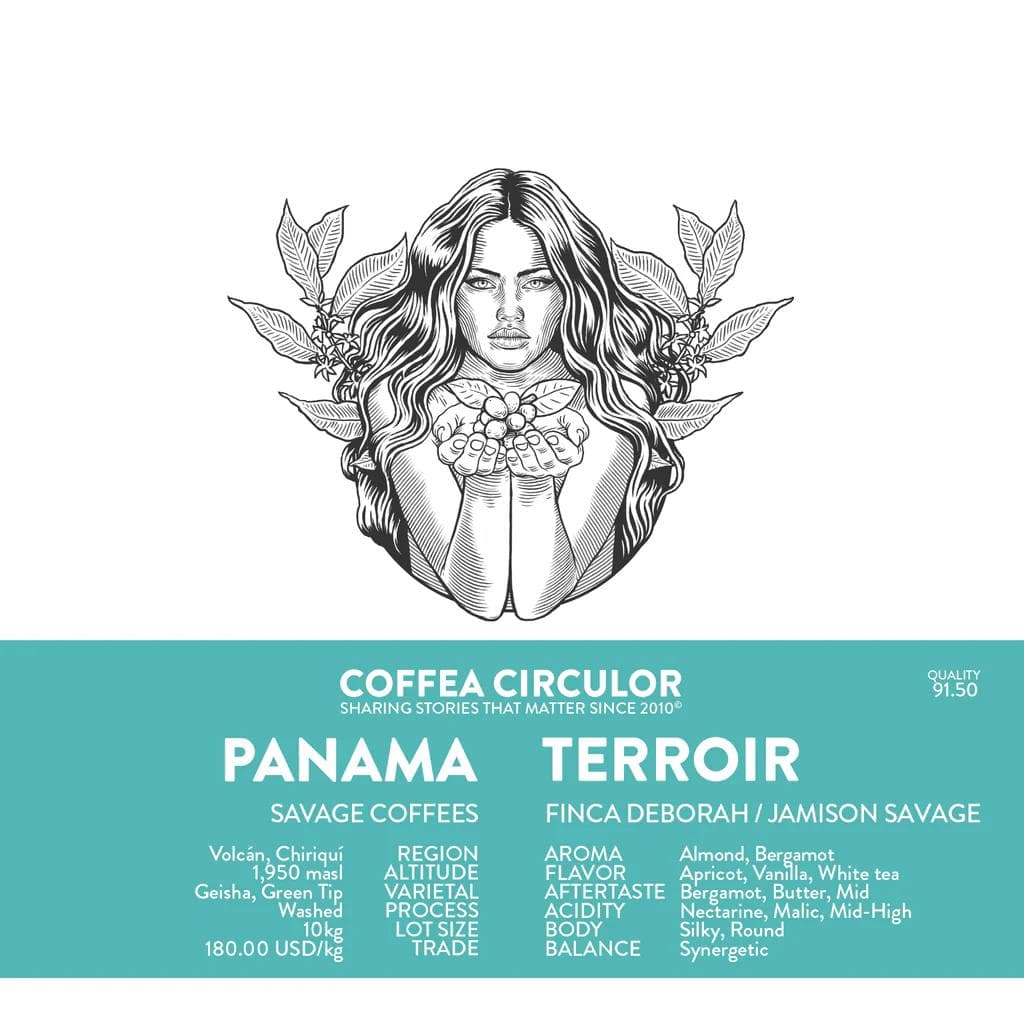 Image of PANAMA Savage Coffees Finca Deborah Terroir Geisha Washed