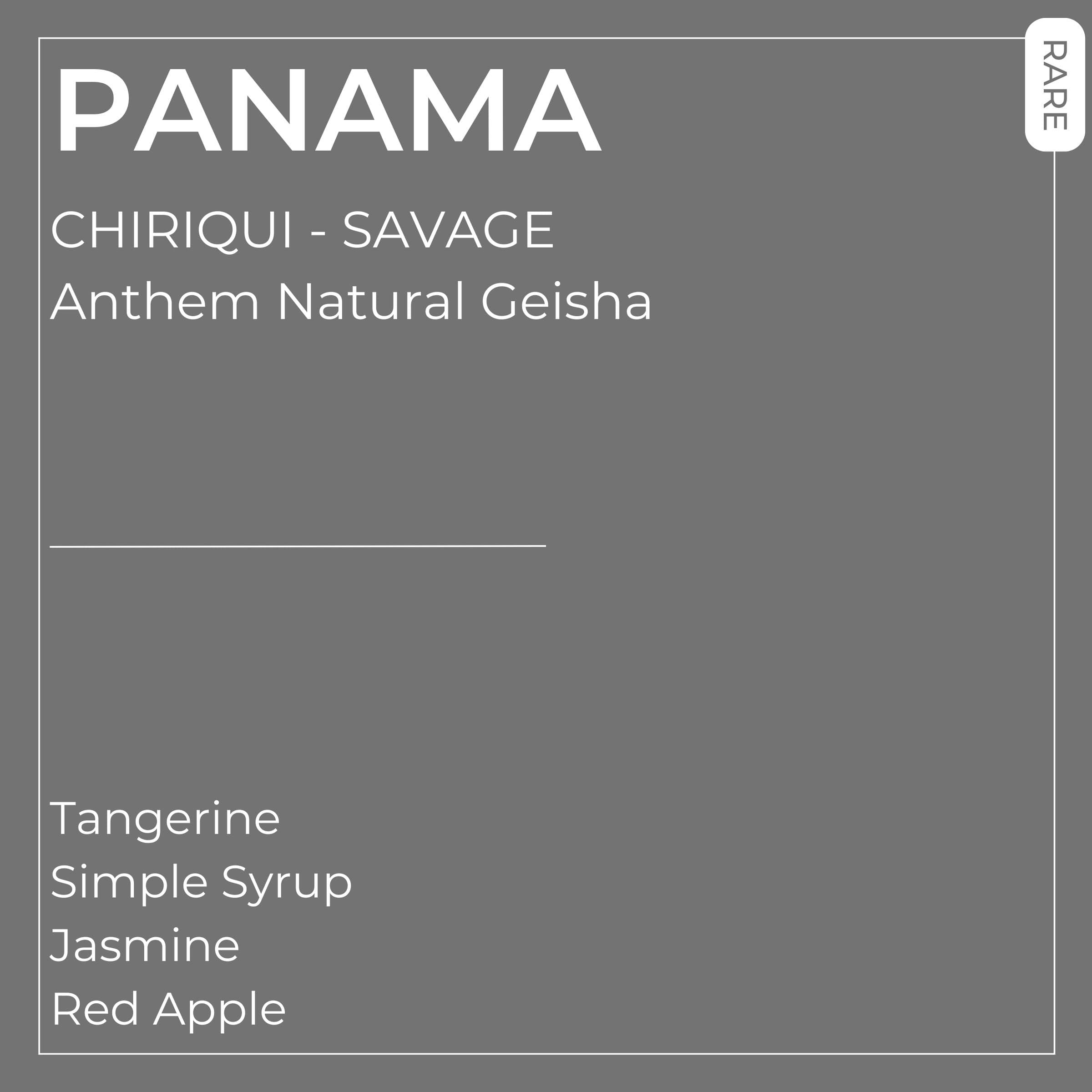 Image of Panama - Chiriqui - Savage - Anthem Natural Geisha