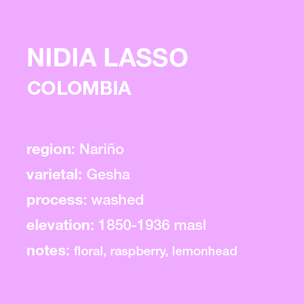 Image of New Colombia Nidia Lasso 8 Oz Only