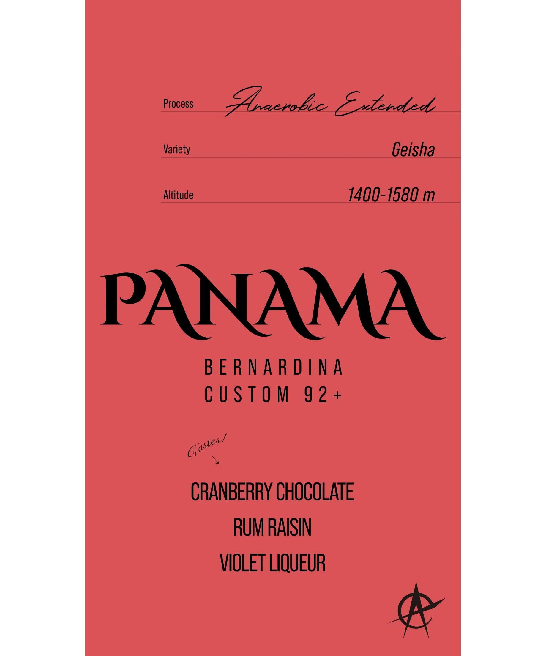 Image of Panama Bernardina Custom 92+, Geisha - Anaerobic Extended