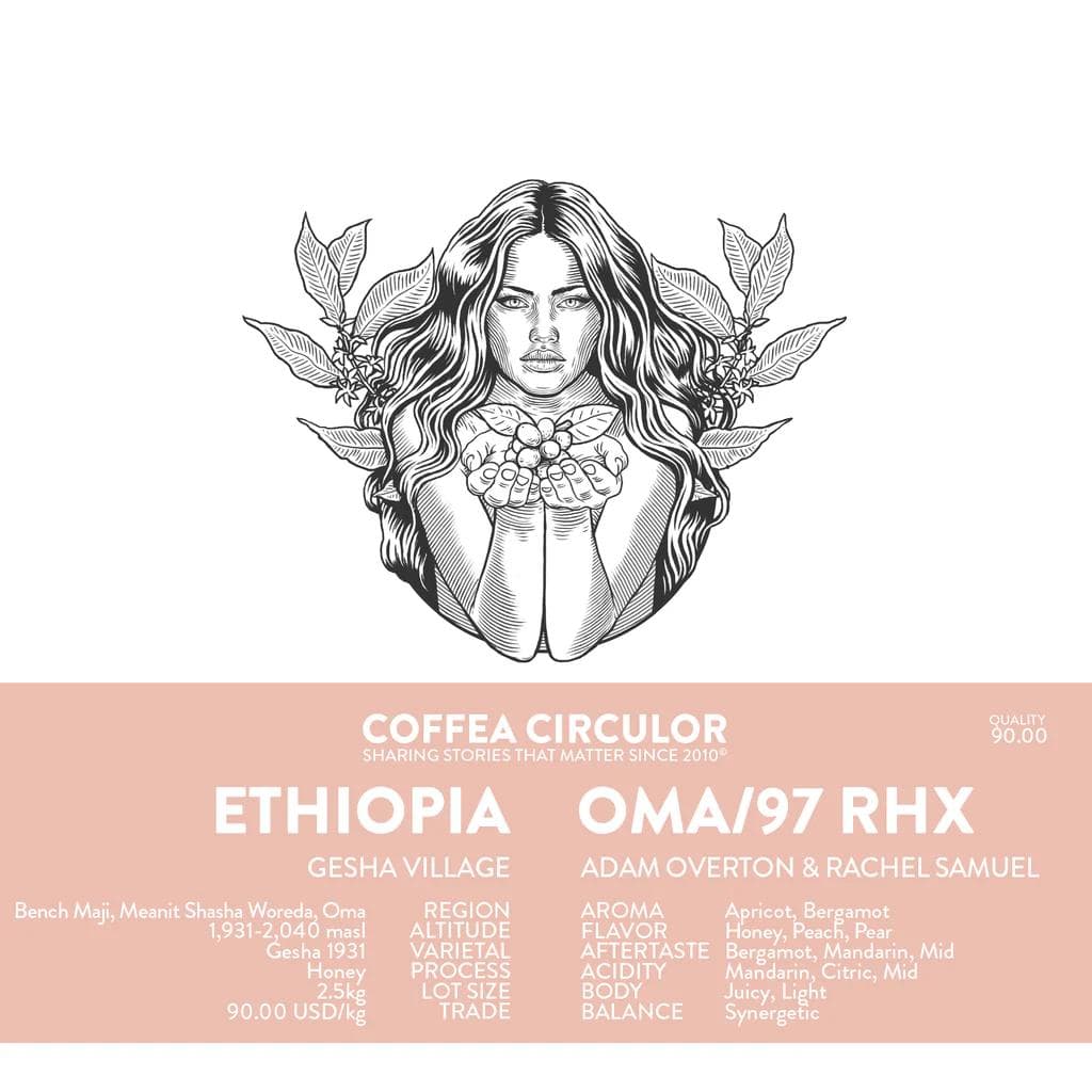 Image of ETHIOPIA Gesha Village Gesha Oma /97 Honey RHX