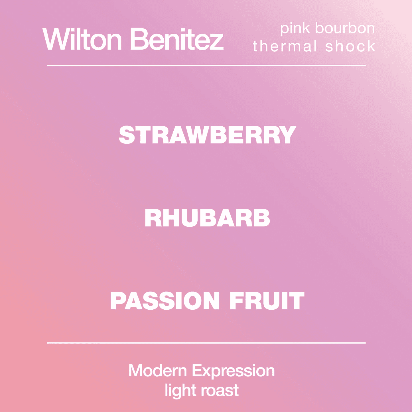Image of Wilton Benitez Pink Bourbon