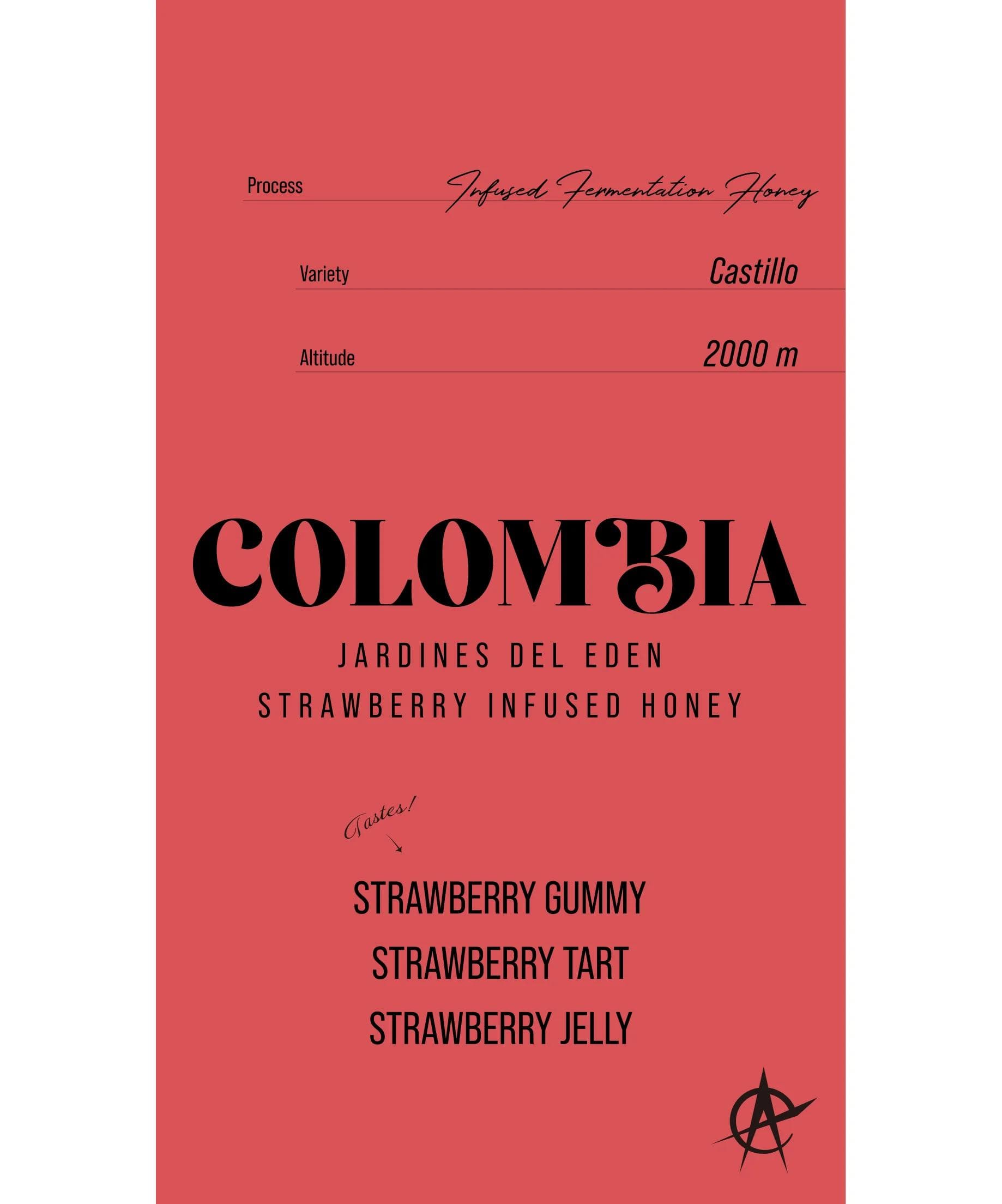 Image of Colombia Jardines Del Eden Strawberry Infused honey