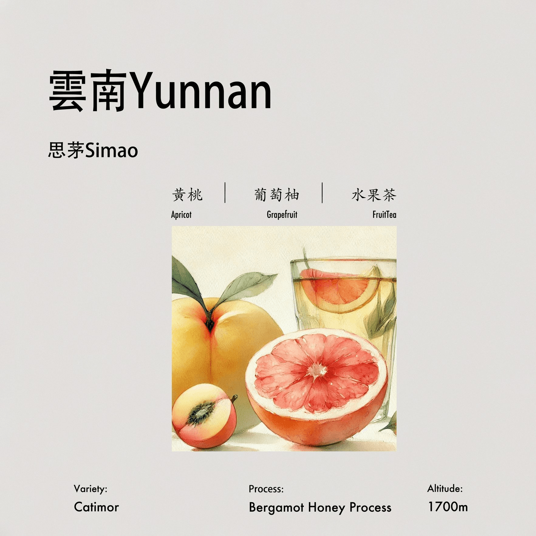 Image of Bergamot Honey processed Catimor 