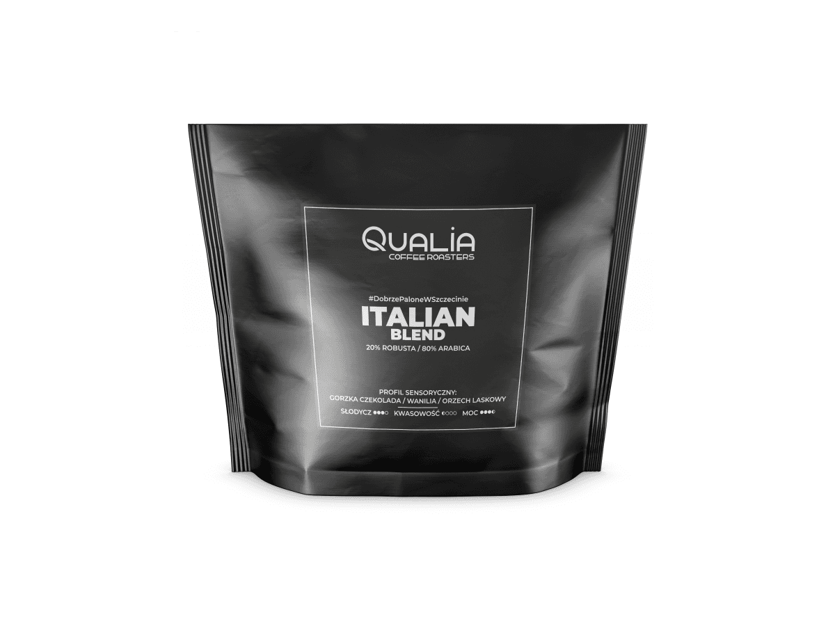 Image of Qualia Italian Blend coffee beans ground - 250
