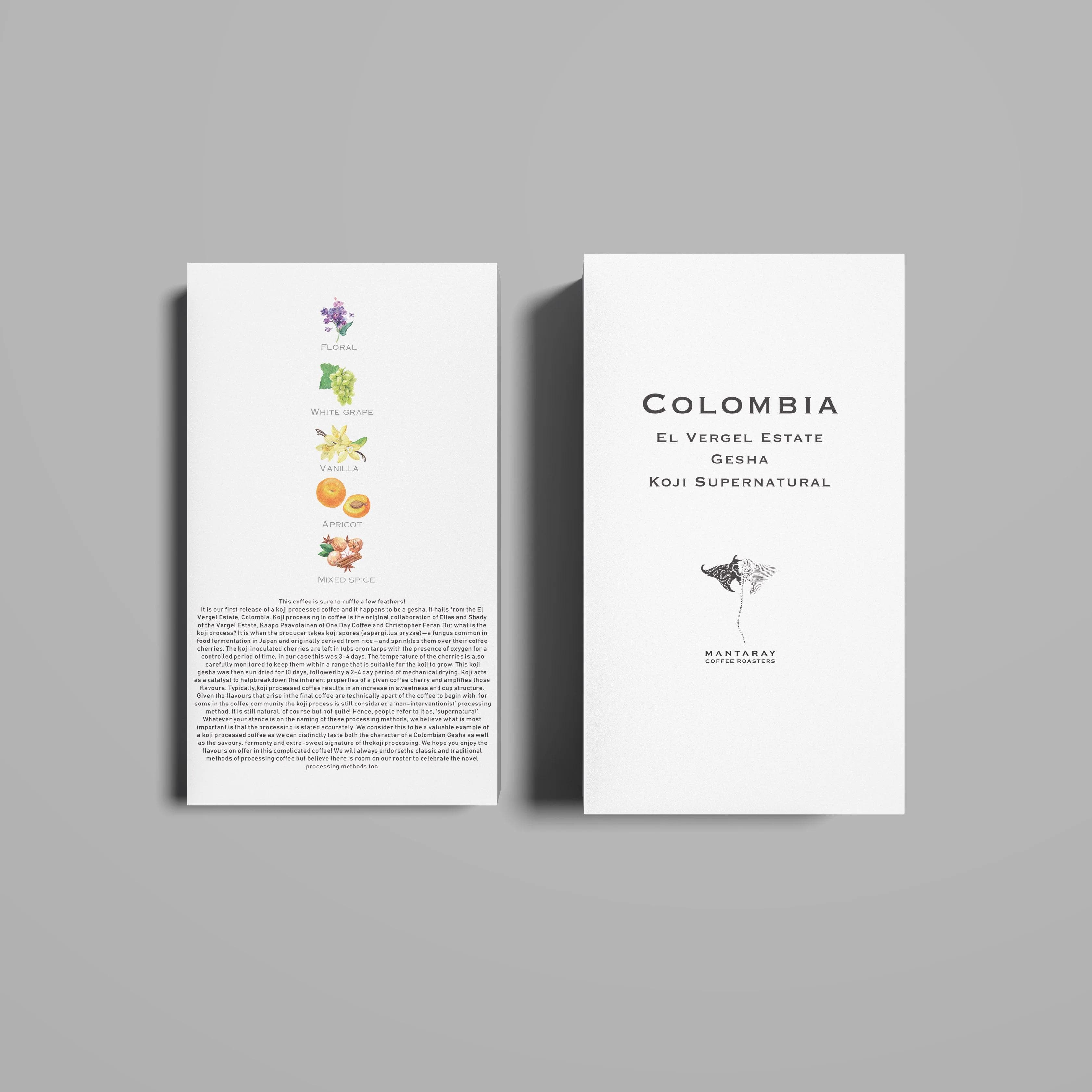 Image of Colombia El Vergel Estate Gesha | Koji Supernatural