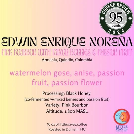 Image of Edwin Enrique Noreña Pink Bourbon - MZ - Colombia
