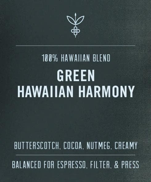 Image of 100 Hawaiian Harmony Green Coffee