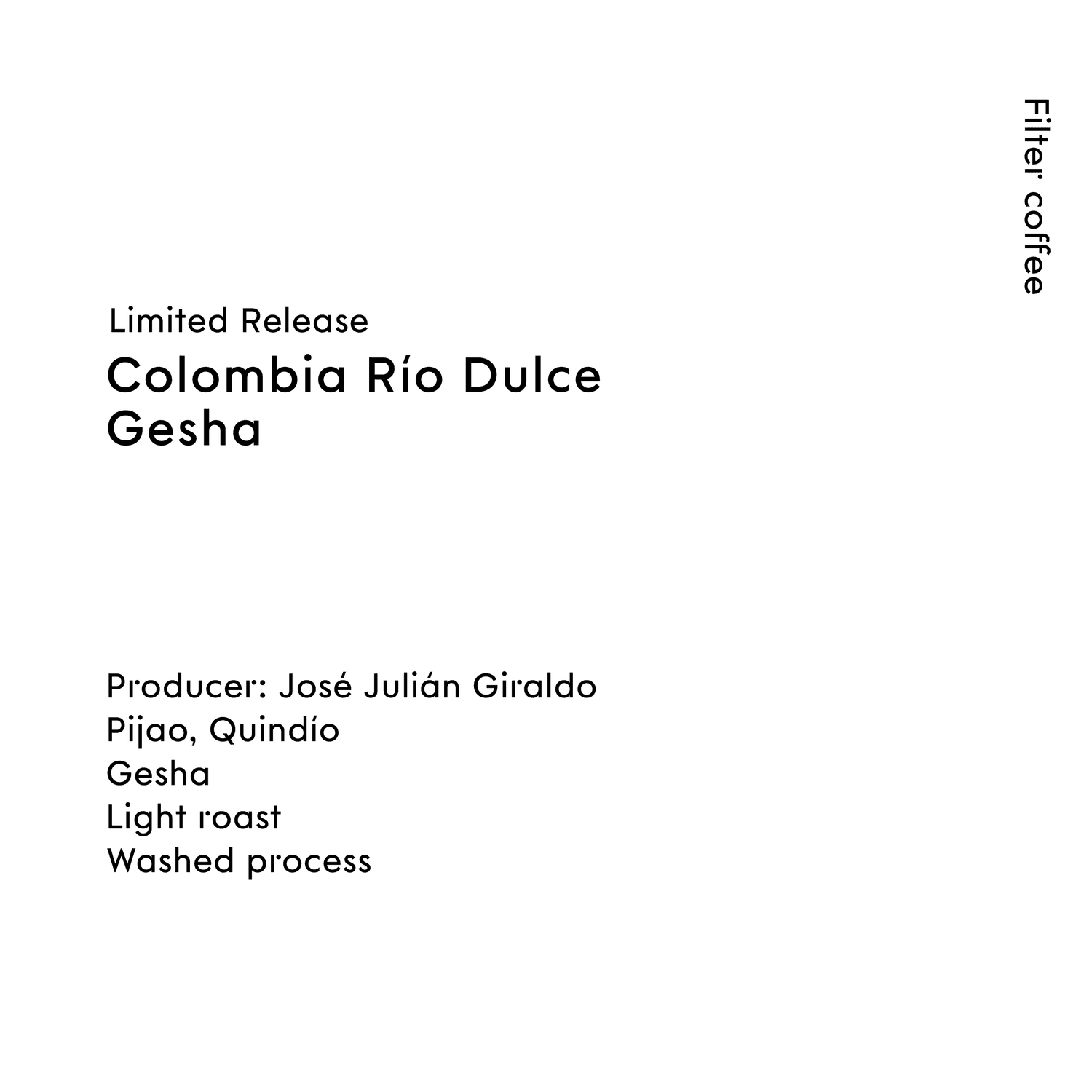 Image of Colombia Rio Dulce Gesha