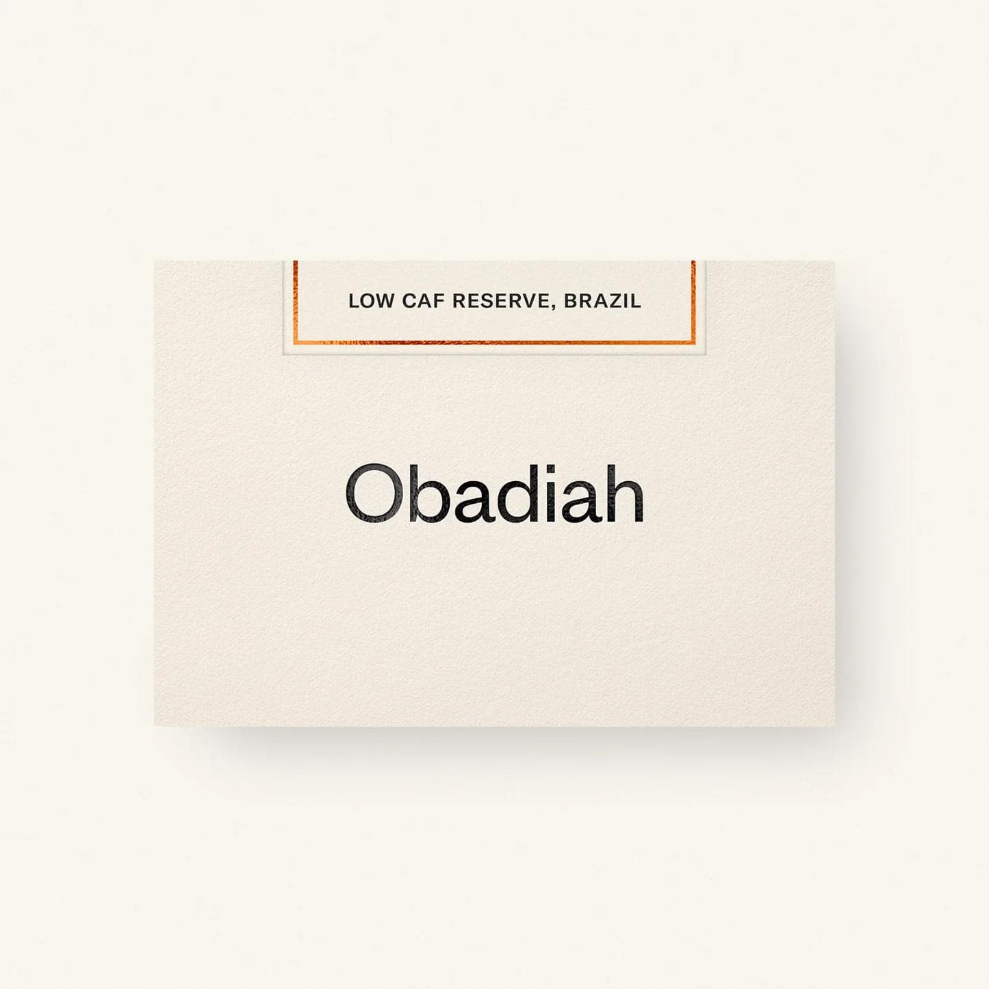 Image of Obadiah - Low Caf Reserve