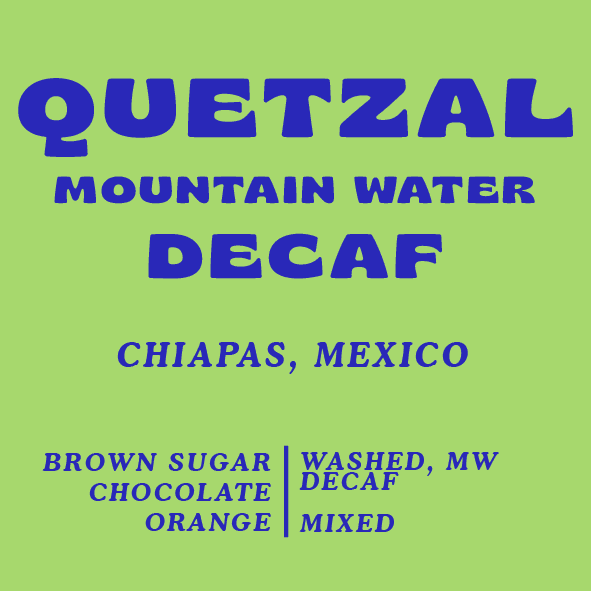 Image of Quetzal Mountain Water Decaf - Mexico