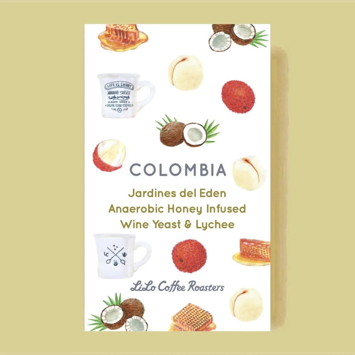 Image of Colombia Jardines del Eden Anaerobic Honey Infused Wine yeast & Lychee