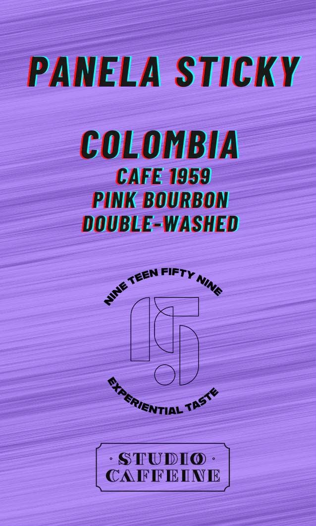 Image of Colombia Cafe 1959 Pink Bourbon Double-washed "Panela Sticky"
