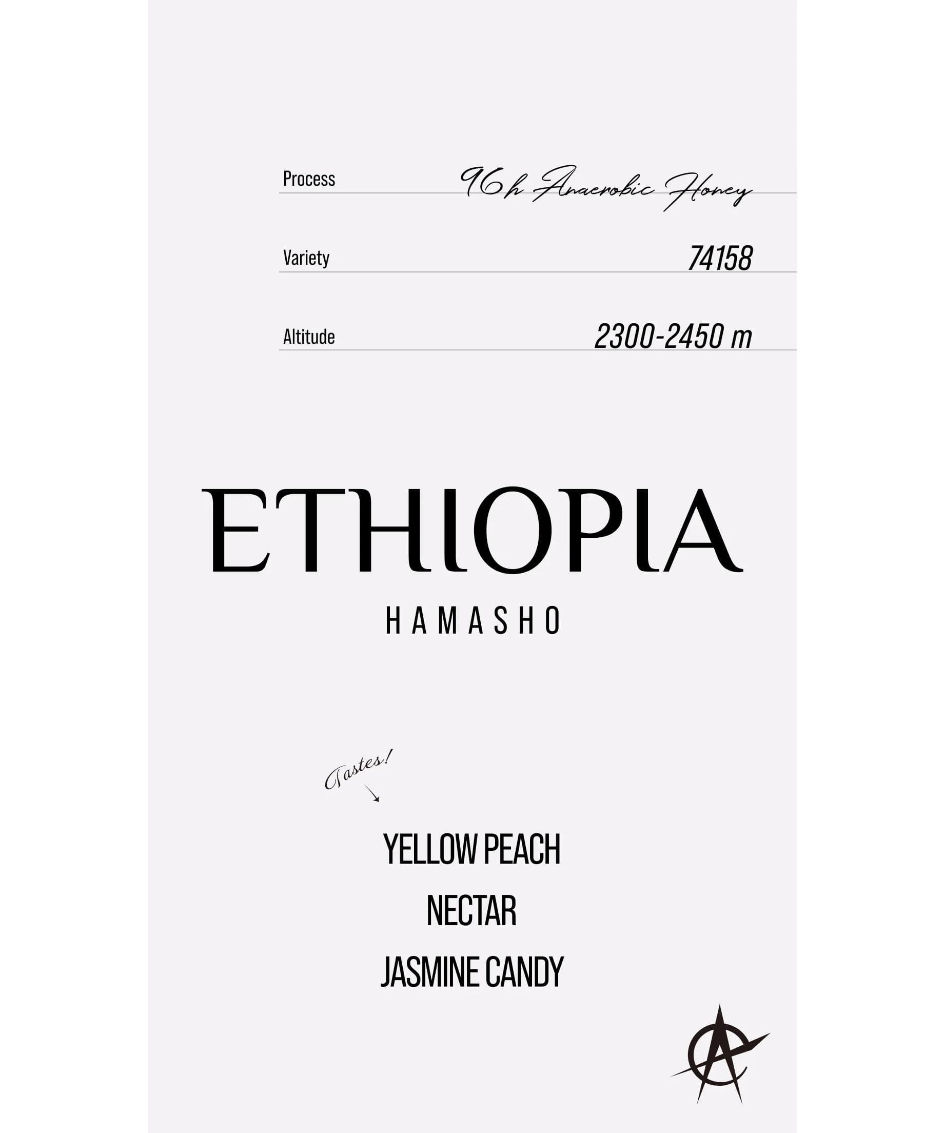 Image of Ethiopia Hamasho, 74158 - 96h Anaerobic Honey