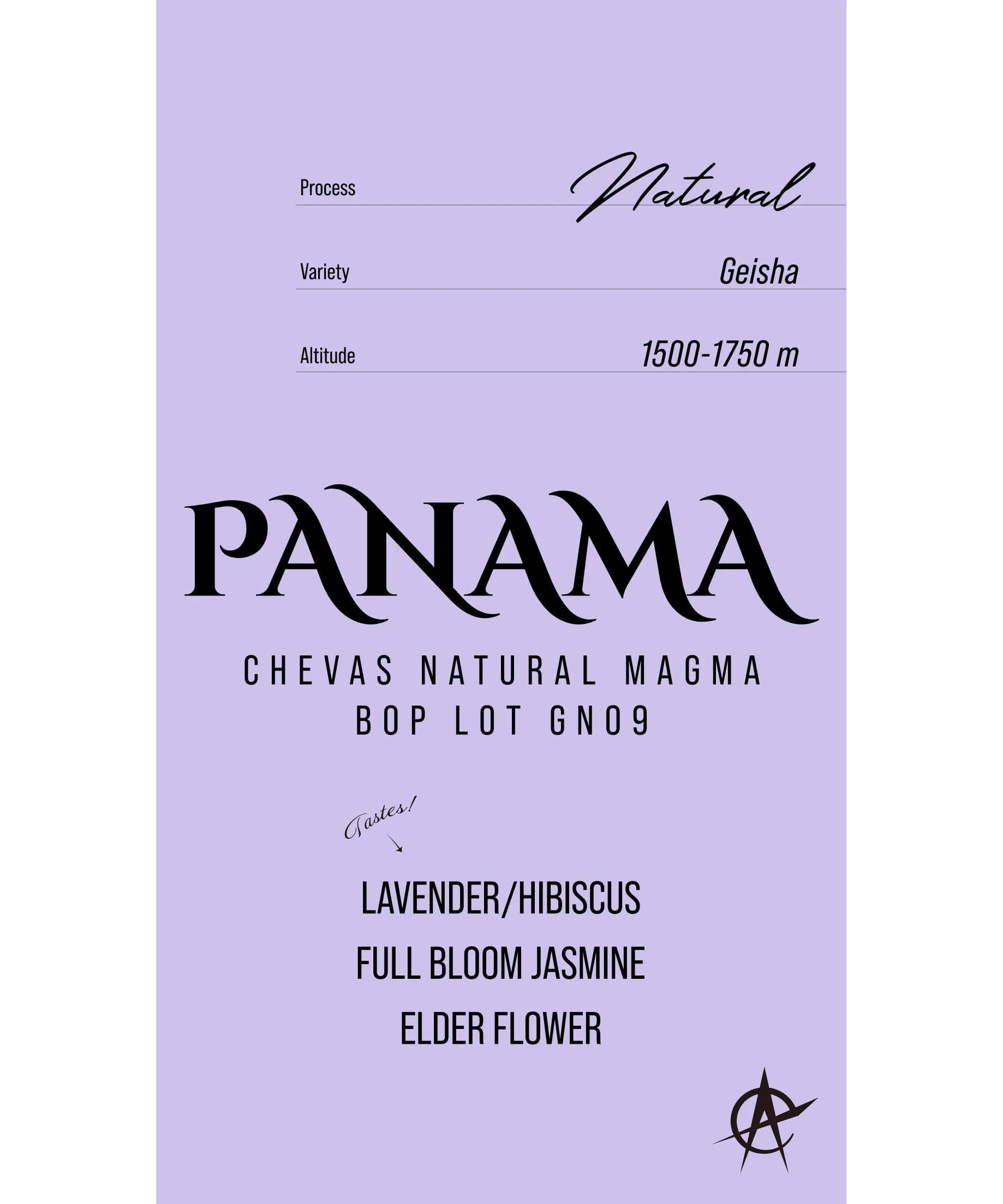 Image of Panama Chevas Natural Magma BOP Auction Lot GN09 Geisha - Natural