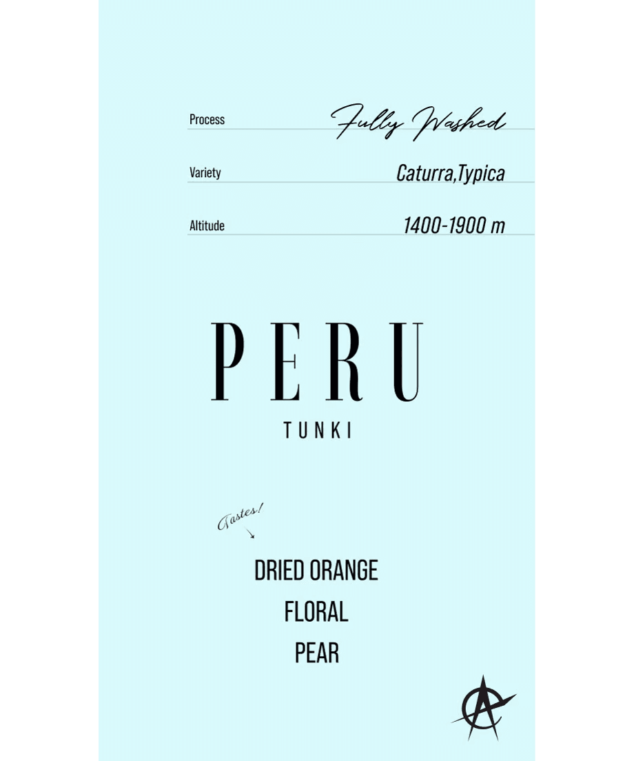 Image of Peru Tunki, Caturra,Typica - Fully Washed