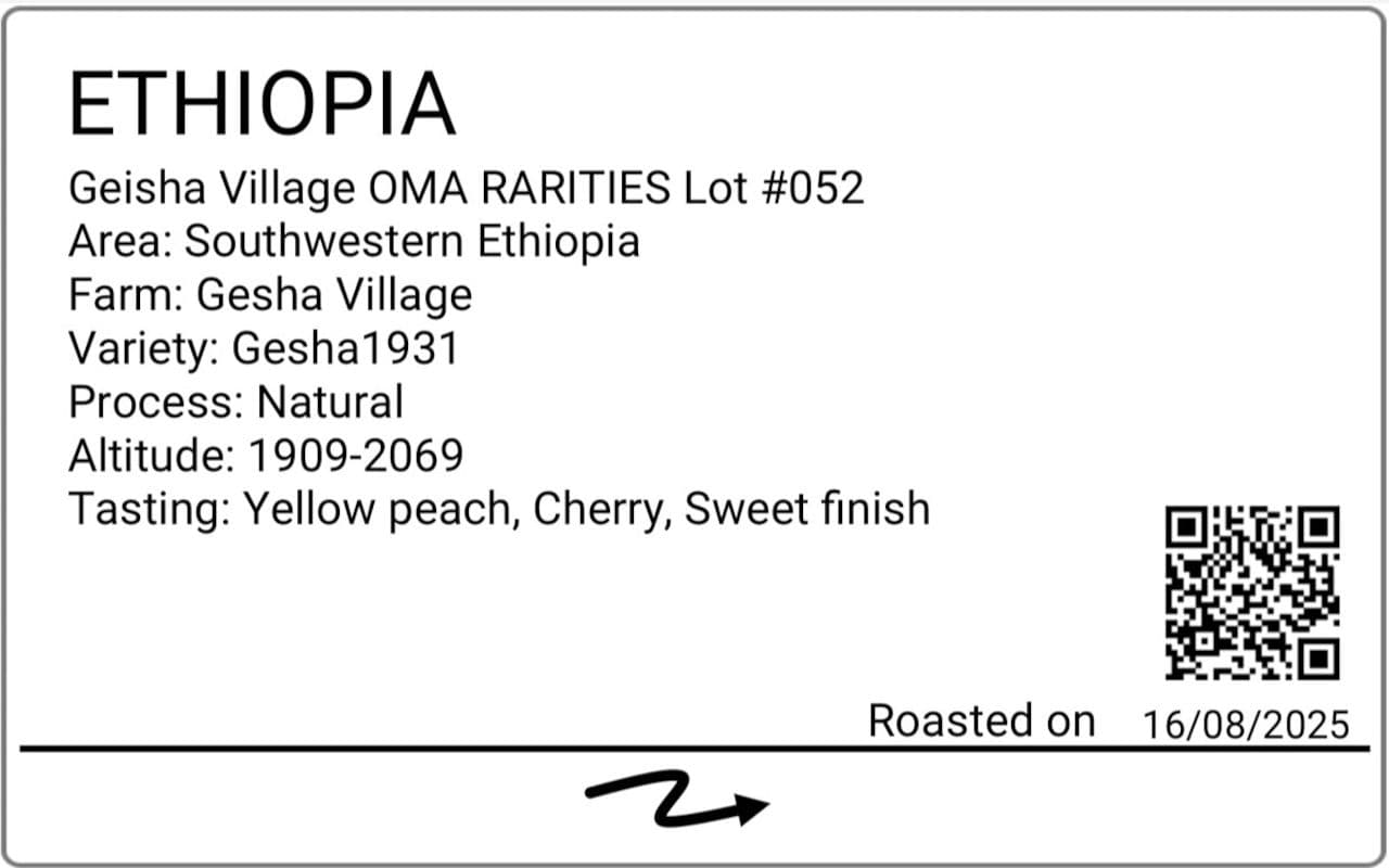 Image of Ethiopia Gesha Village Oma Natural Lot 052
