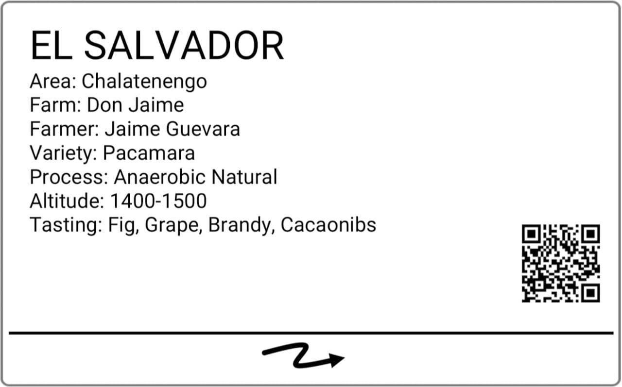 Image of El Salvador Jaime Guevara Pacamara Anaerobic Filter 146