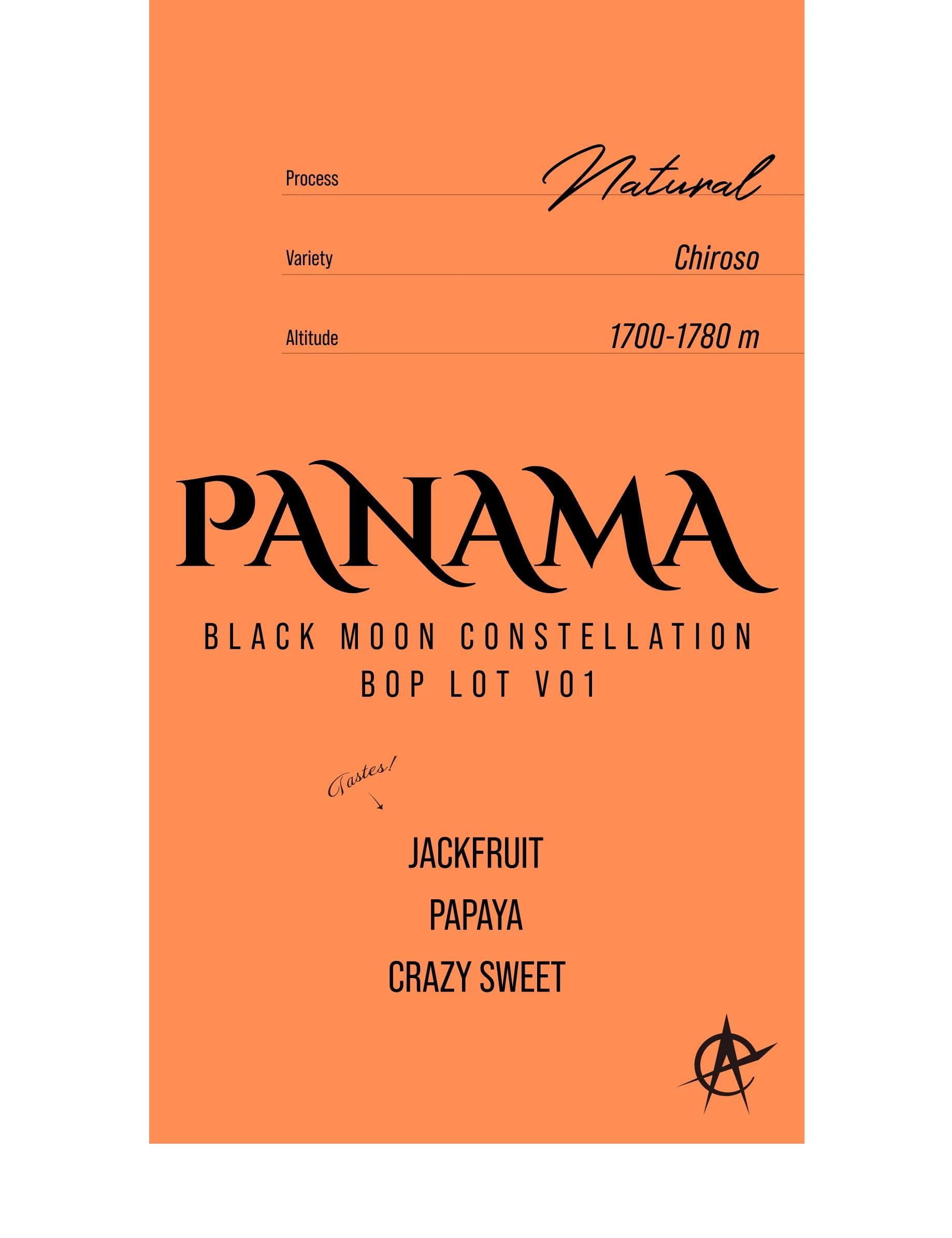 Image of Panama Black Moon Constellation BOP Auction Lot V01, Chiroso - Natural