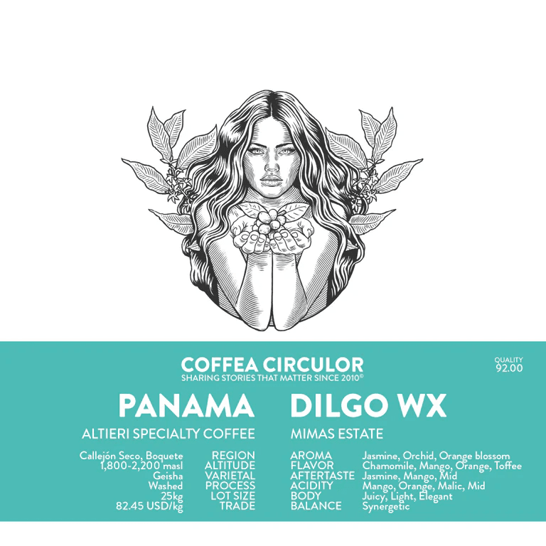 Image of Coffea Circulor - Panama Dilgo WX