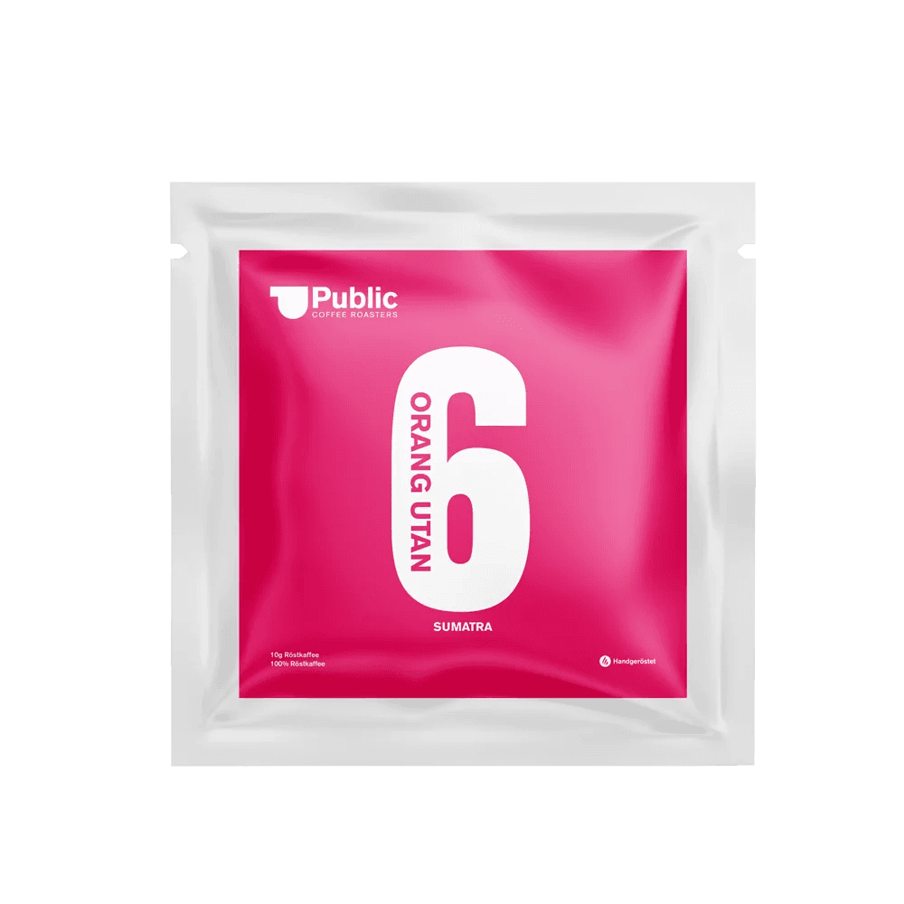 Image of Single Cup Coffee Set of 6 Orangutan