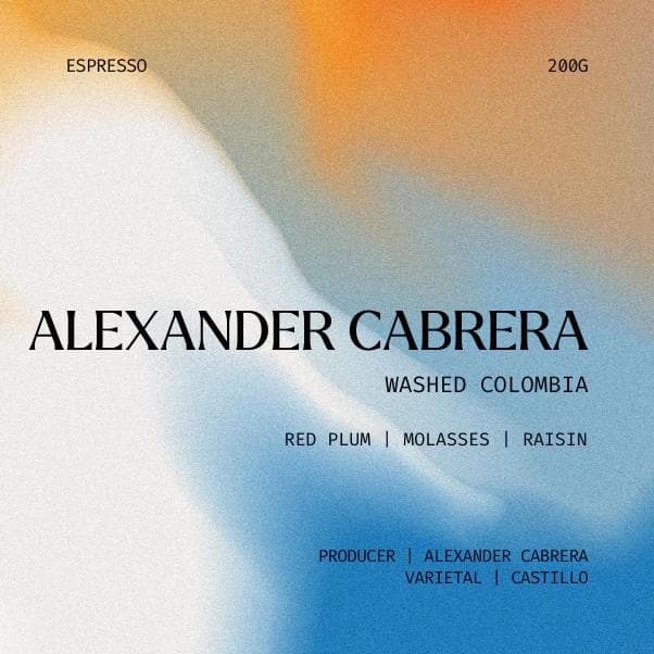 Image of Espresso Alexander Cabrera Colombia