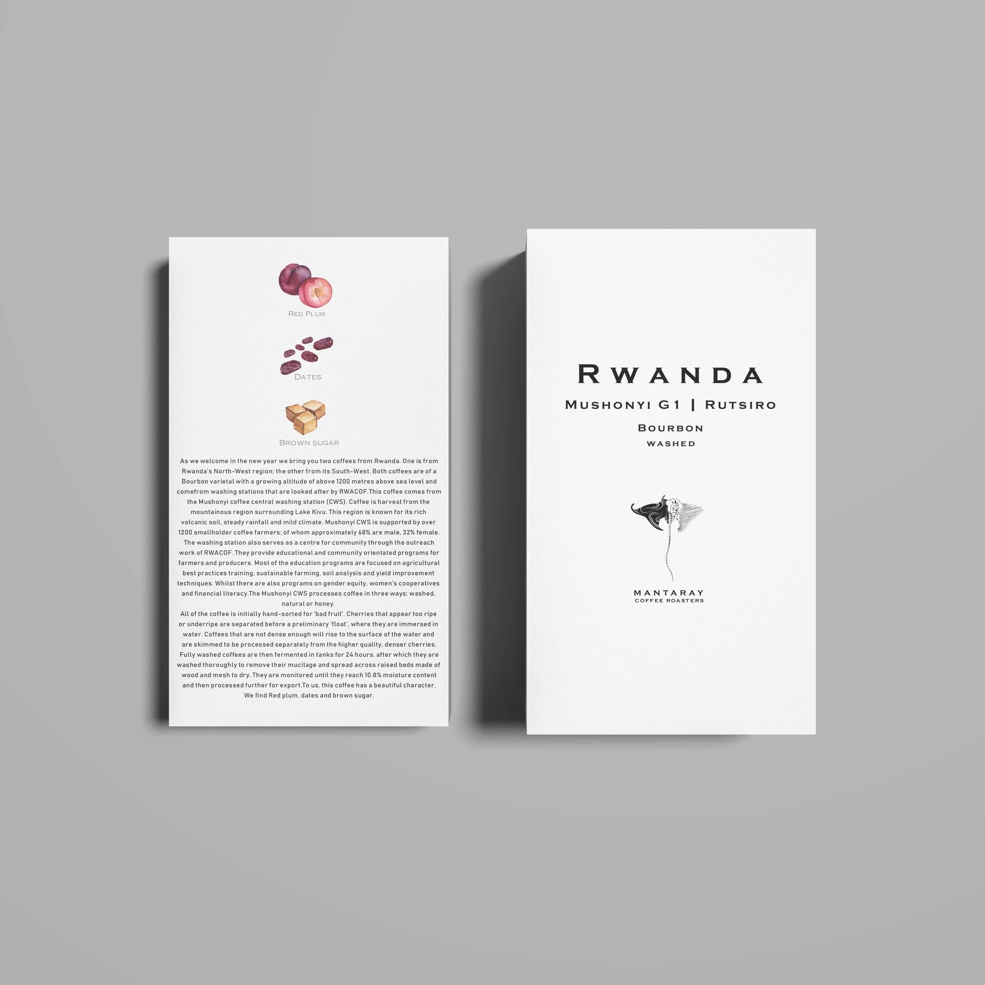 Image of Rwanda Mushonyi G1 | Rutsiro Washed (Single Origin Filter)