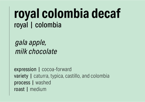 Image of Royal Colombia Decaf