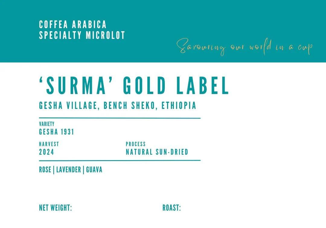 Image of Ethiopia Gesha Village Surma Gold Label