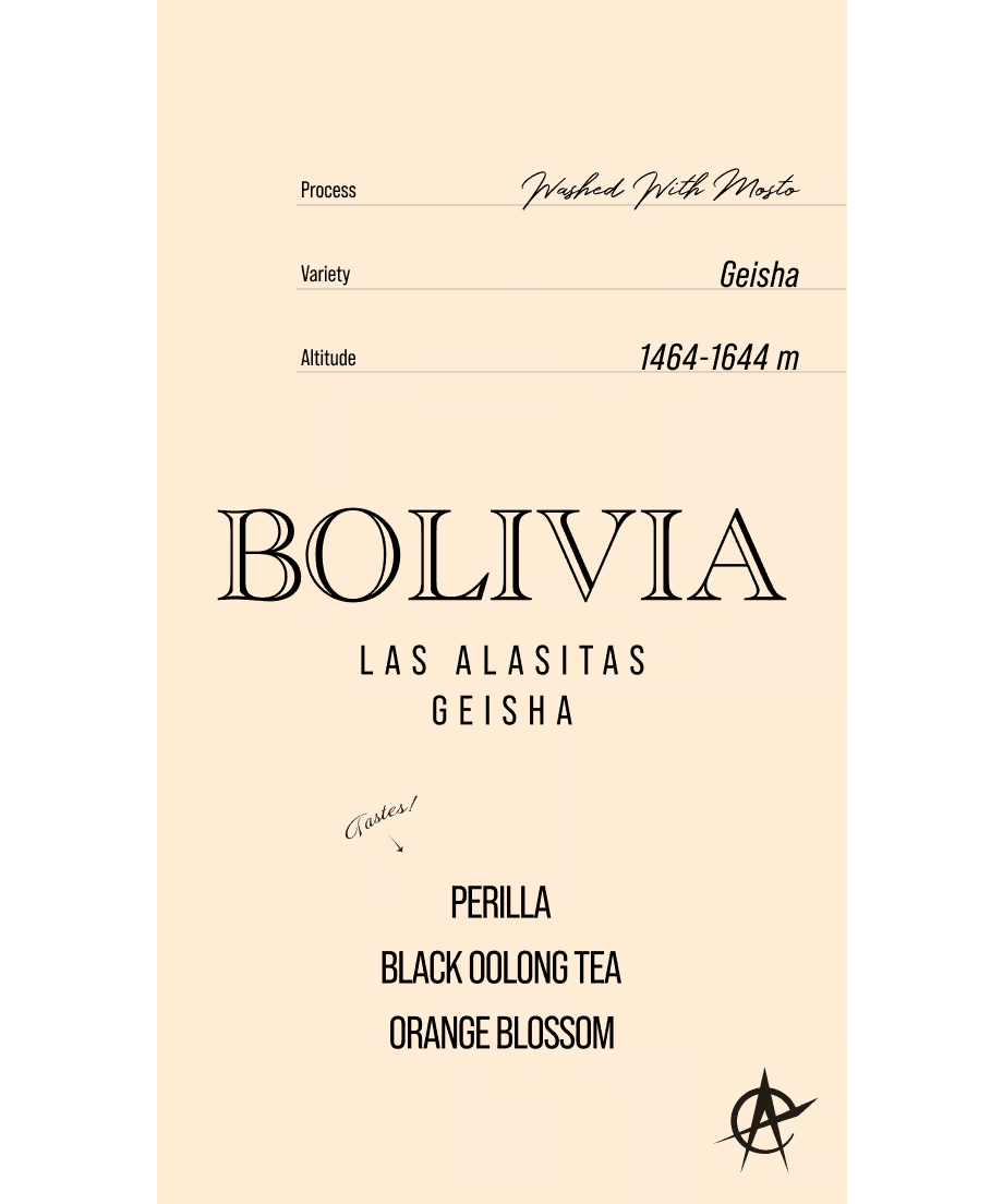 Image of Bolivia Las Alasitas, Geisha - Washed with Mossto