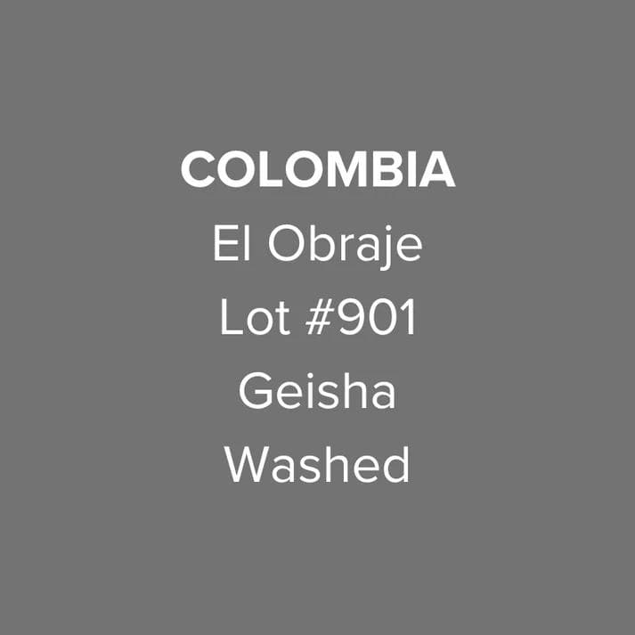 Image of Colombia El Obraje Geisha Washed Lot 901